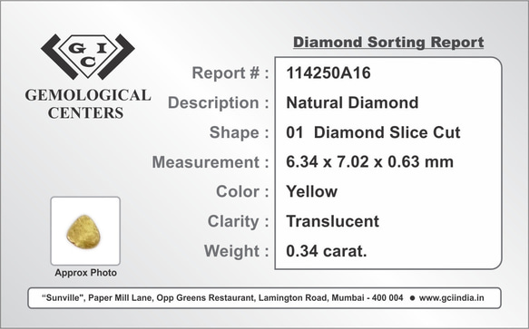 K18 YG/PT 天然イエロースライスダイヤモンド リング 10枚目の画像
