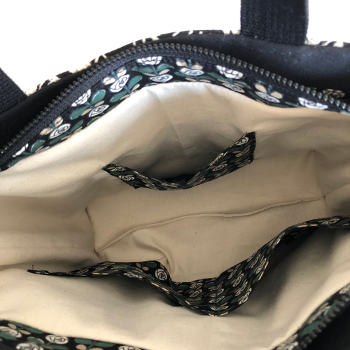 あおりトートバック 黒系刺繡 トートバッグ tumugi 通販 17165055  