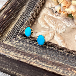 ヴィンテージガラス サフィレットの14kgfチャーム8mm⭐︎一点もの