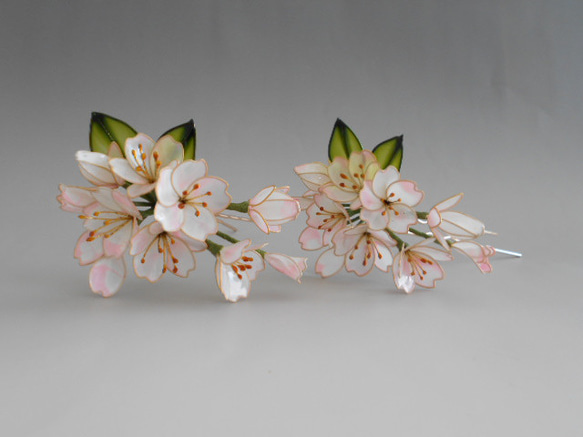 新作・桜の簪（誉・大）髪飾り　　 2枚目の画像