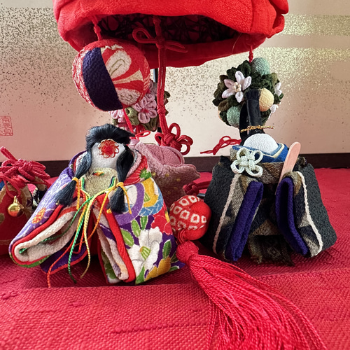 ひな祭り 布製飾り 人形吊るし