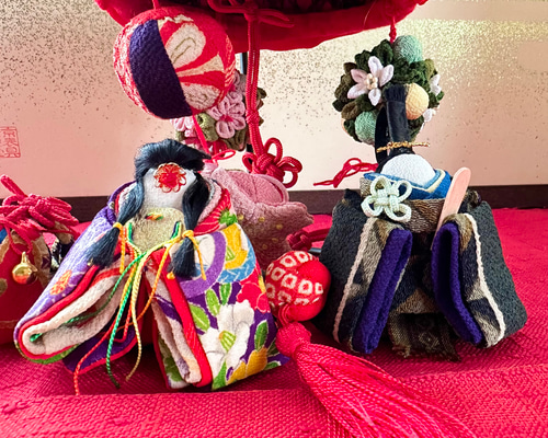 雛祭り 吊るし飾り 布製人形　吊り雛　ハンドメイド ⓟ)*̣̩⋆̩* 吊るし雛 雛人形 吊るし飾り*̣̩⋆̩* ひな祭り ひな人形・雛