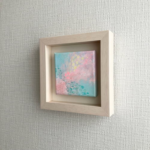 ミニアート◇「きみのうまれるところ」ミニパネル10㎝角