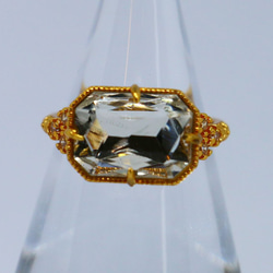 ヴィンテージスタイル　キュービックジルコニア　リング　指輪　19.5号 4枚目の画像