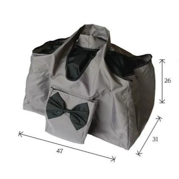 クラシコ レジカゴバッグ はっ水 大容量 コンパクト 肩掛け可 イオンレジゴー対応 エコバッグ 大型バッグ キャンプ 9枚目の画像