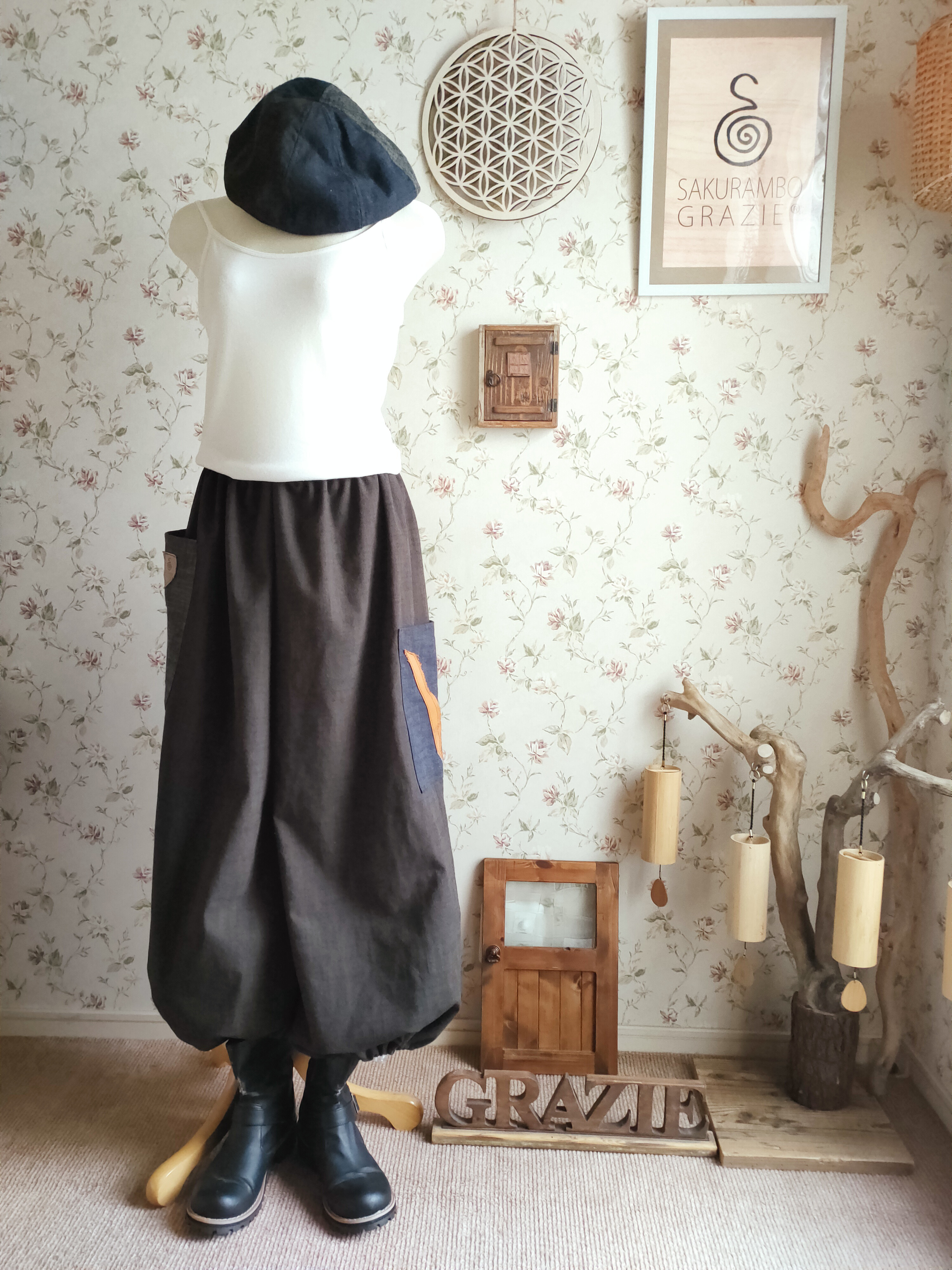 NEW YOGAPANTS 鉄媒染風　～marronn～№１