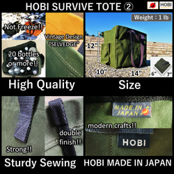 水を運べるサバイブトート25L HOBI【日本製】プレミアム帆布 強力防水 丈夫 マチ広 A4 A3 バッグ 包 bag 18枚目の画像