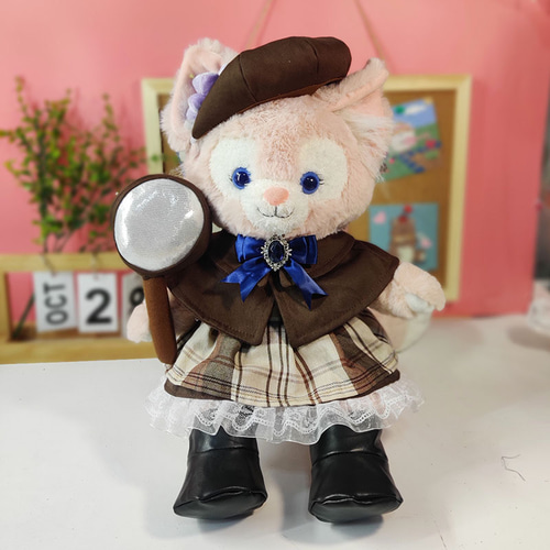 50cmステラルー コスチューム ぬいぐるみ服 ブラウンチェックの