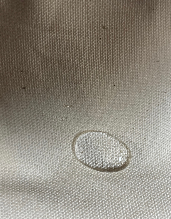 ヒッコリーデニムの肉球トリーツポーチ　ポケット付き 6枚目の画像
