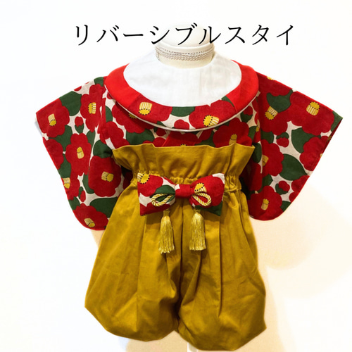 人気 椿柄のベビー袴 ベビー服 kobayashi.hakama 通販 17166421