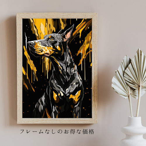 【犬まみれ横ver】 F3 原画　一点物　犬　イラスト　アート 犬まみれ横ver】 F3 原画 一点物 犬 イラスト アート 犬まみれ横