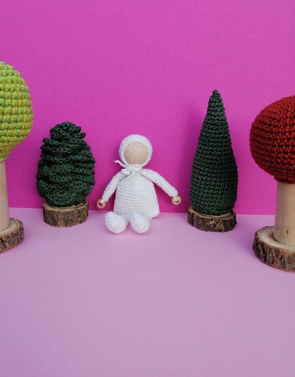 かぎ針編みおもちゃツリー 3枚目の画像