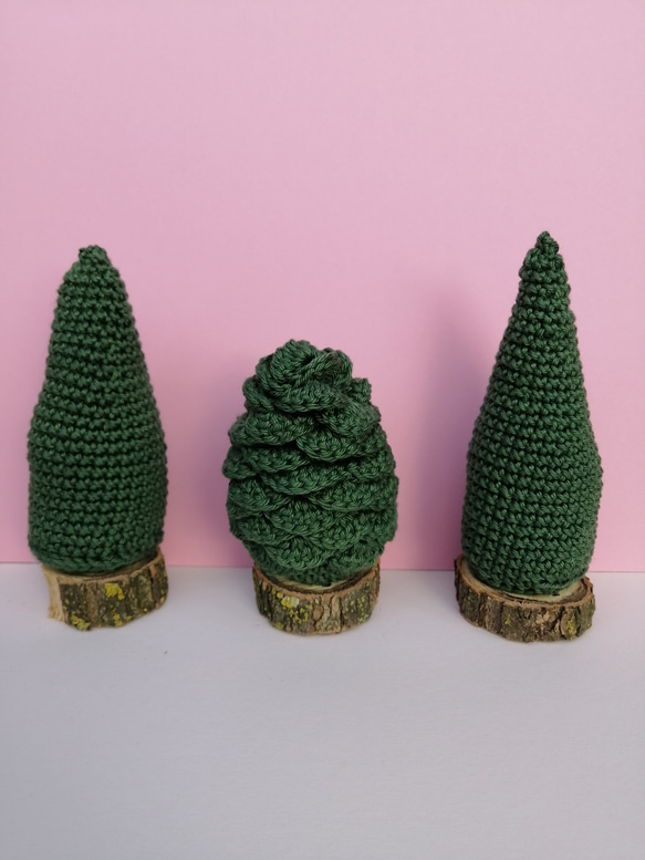 かぎ針編みおもちゃツリー 2枚目の画像