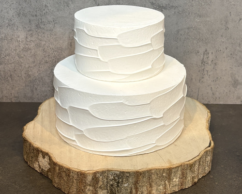 クレイケーキ フェイクケーキ 2段 ランダム塗り Φ15cm Φ10cm 雑貨