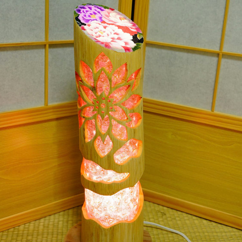 ★竹灯り・竹あかり・竹灯籠　～～ 癒しの灯り　華衣ライン★紅蓮★～～ 竹灯り・竹あかり・竹灯籠 ～～ 癒しの灯り 華衣ライン☆華波