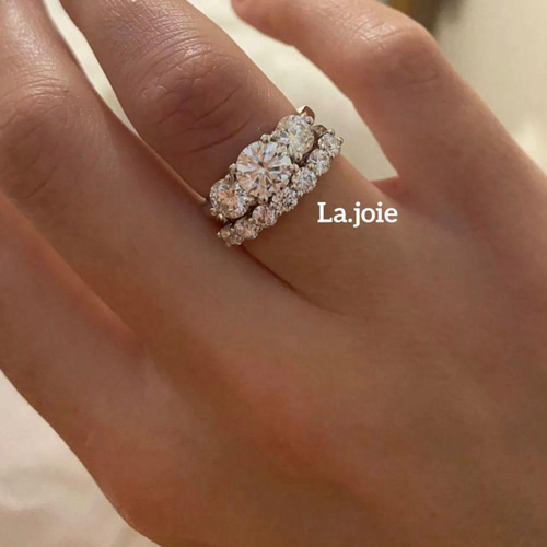 最高品質）モアサナイト 人工ダイヤ フルエタニティ 3mm リング 指輪