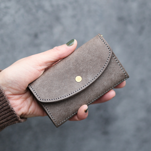 送料無料 AURAMU お財布 キーケース カードケース コインケース イタリアンスクラッチ・オイルレザー LUIGI 13枚目の画像