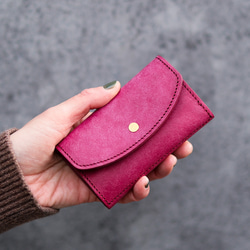 送料無料 AURAMU お財布 キーケース カードケース コインケース イタリアンスクラッチ・オイルレザー LUIGI 2枚目の画像