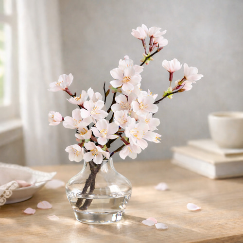 ずっと咲いてる》桜の咲く幸せアレンジ約27cm/お正月飾り＆雛祭り