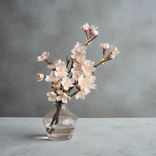 ずっと咲いてる》桜の咲く幸せアレンジ約27cm/お正月飾り＆雛祭り