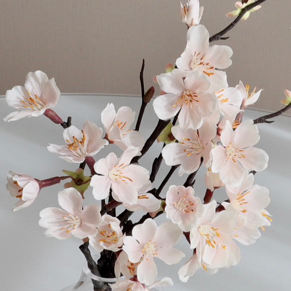 《ずっと咲いてる》桜の咲く幸せアレンジ約27cm/アーティフィシャルフラワー（造花）無料ギフトラッピング 2枚目の画像