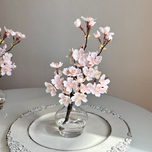 ハンドメイド❣️春のフラワーアレンジ桜の花❣️ 春のアレンジメント】シャビーシックピンク Lサイズ 桜と春