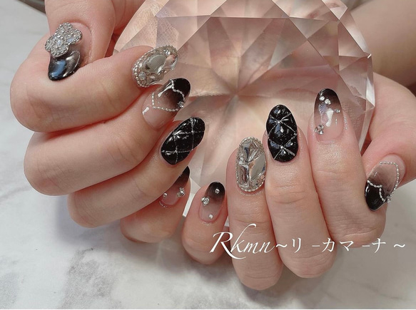 Rkmn~リ-カマ-ナ~nail...No.29 ネイルチップ バレンタイン 1枚目の画像