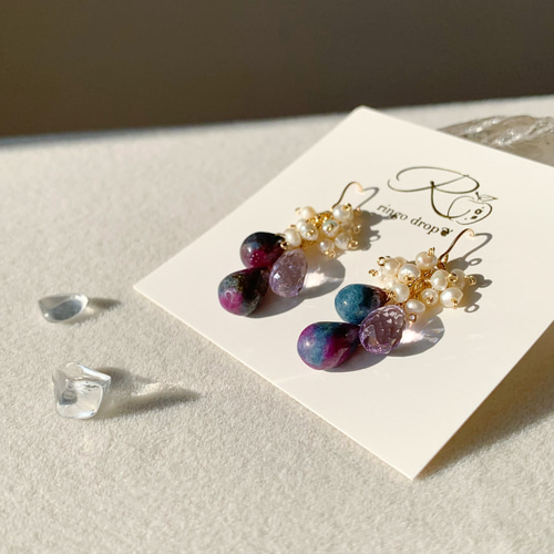 一点限定✴︎ 芸術的な希少石 ルビーインカイヤナイト・ラベンダー