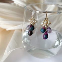 一点限定✴︎ 芸術的な希少石 ルビーインカイヤナイト・ラベンダー