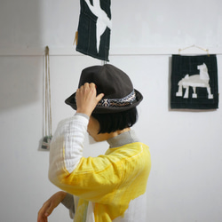 マウンテンハット/影帽子/MMM MADE サイズ54〜58cm アンゴラウール 男女兼用 3枚目の画像