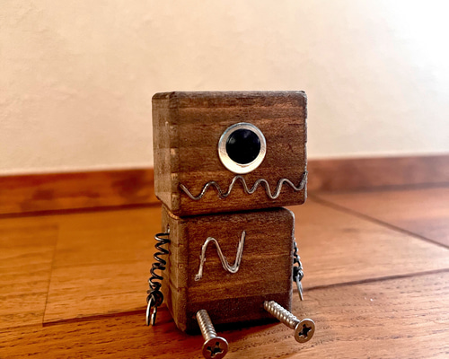 ロボット 模型 ボルト ナット ハンドメイド 手づくり 廃材 鉄製