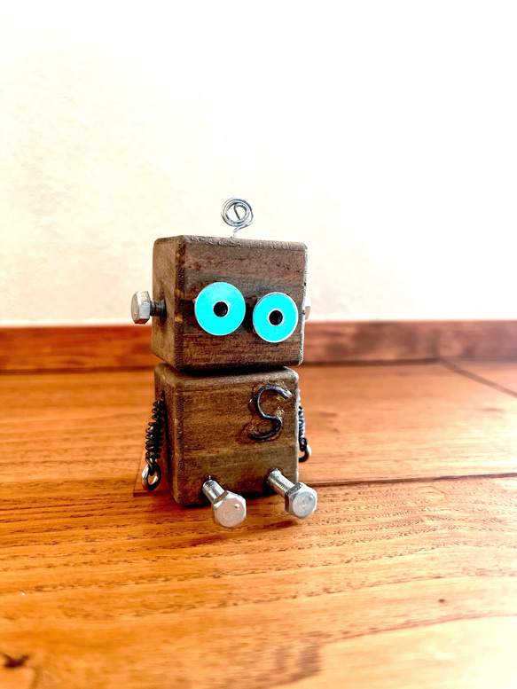 世界に一つだけのN ROBO/手作りロボット/木製ロボット/廃材/飾り/置物