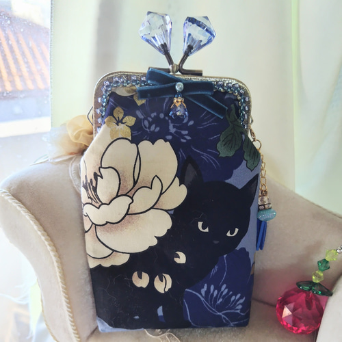 ツンデレ猫ちゃん☆がま口 タバコケース/眼鏡ケースにも 