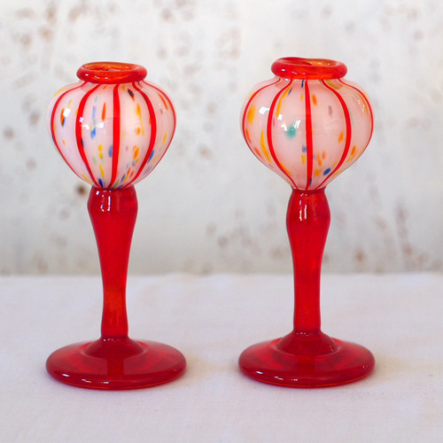 ❤️ひな人形〜赤ぼんぼり2点セット〜❤️《受注制作》 ひな人形・雛