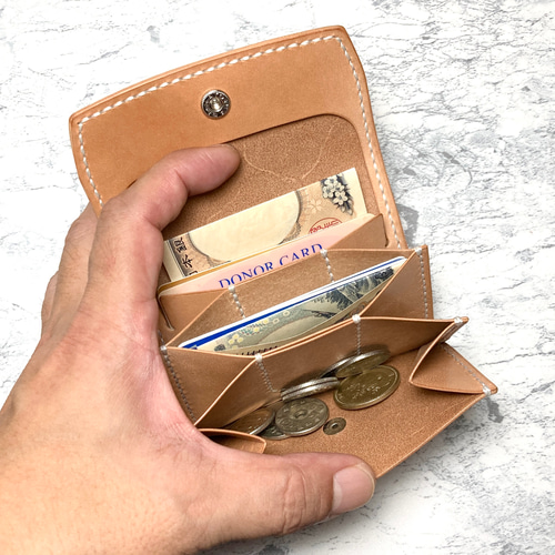 暮らしになじむ本革ミニ財布｜栃木レザー 小さい財布 キーリング付き