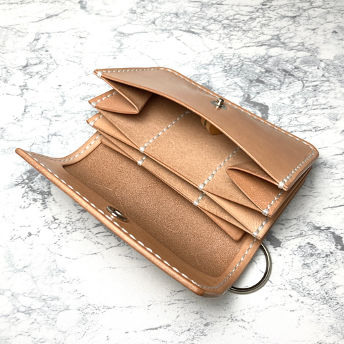 暮らしになじむ本革ミニ財布｜栃木レザー 小さい財布 キーリング付き