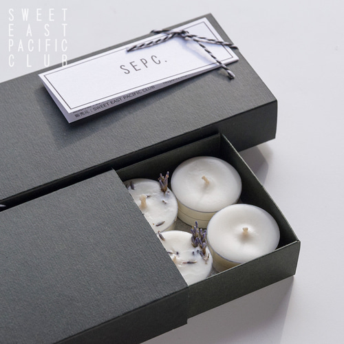 箱付き】ボタニカルなソイティーライトアロマキャンドル5個セット