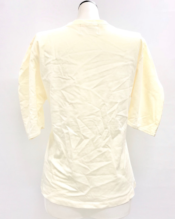 Puffsleeve Basic T-shirts（ecru） 半袖ブラウス ホワイト 白 カジュアル 12枚目の画像