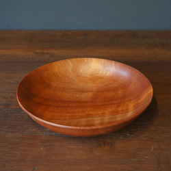【木　皿　木製　食器】#045 マカバ 1枚目の画像