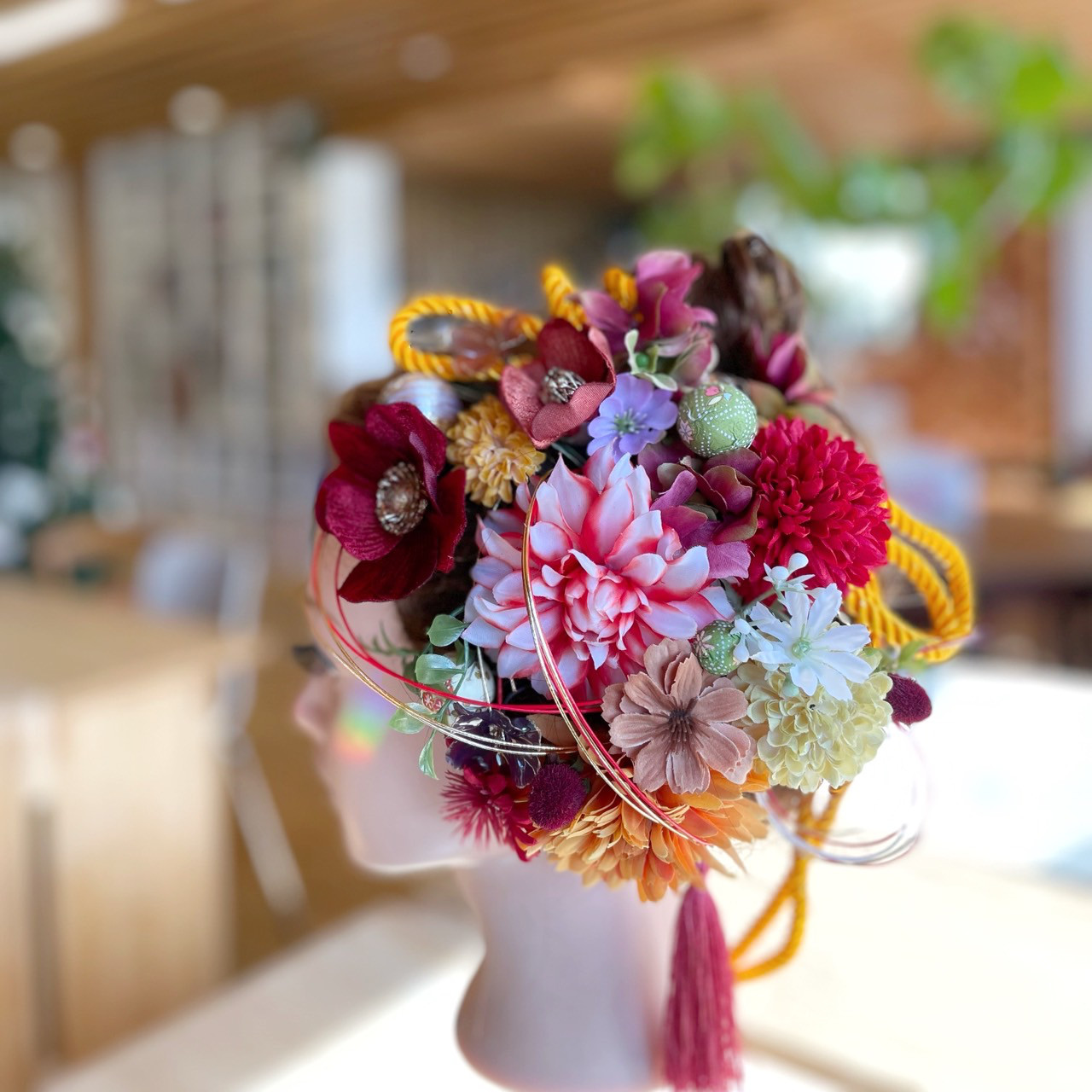 お着物の画像をお送りください✿オーダーメイド髪飾り