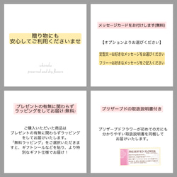 ミモザとスターチスのハーフリース＊プリザーブド 開店祝い・結婚祝い・新築祝い・引っ越し祝い・誕生日＊ラッピング無料 9枚目の画像