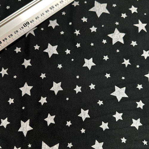 ☆送料無料☆日本製ニット生地 星柄 1メートル ハンドメイド 犬服 子供