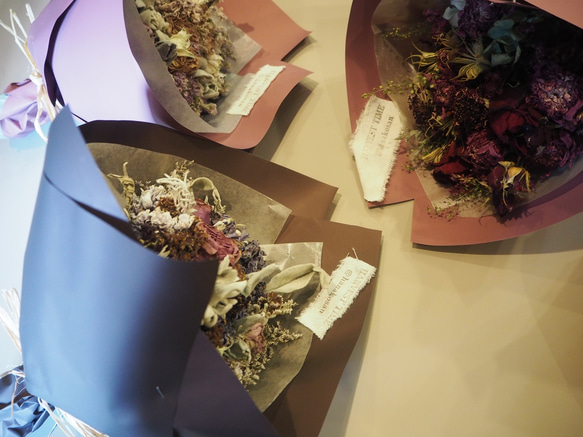 ドライフラワーの花束✿色味ご相談可複数ご注文可ギフトに♪ 7枚目の画像