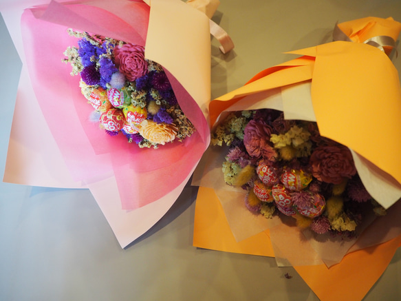 キャンディー付き花束✿　ギフトなどに是非✿✿バレンタインやホワイトデーにも♪複数注文可❤︎ 3枚目の画像