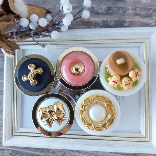 クリームケース ハンドミラー まとめ売り クリームケース】 ハンドクリームケース /デコレーションケース+++