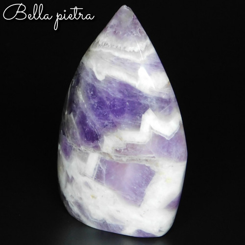 希少☆天然ドリームアメジスト 91g ティアドロップ型 紫水晶 天然石