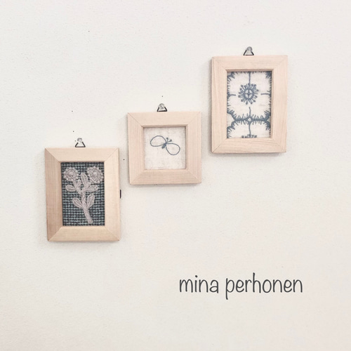 mina ミナペルホネン ファブリックパネル 3枚set fogland
