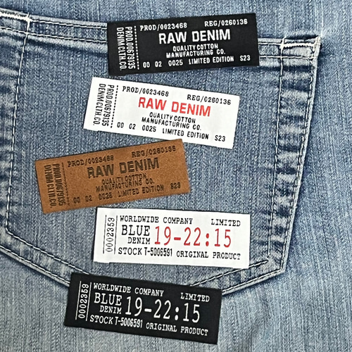 海外ラベル風タグ 10枚セット 布タグ ワッペン・アップリケ haskypower