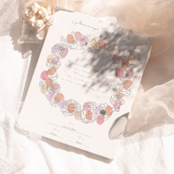 ウェディングツリー ゲスト参加型 花の結婚証明書  ウェディングリース 4枚目の画像