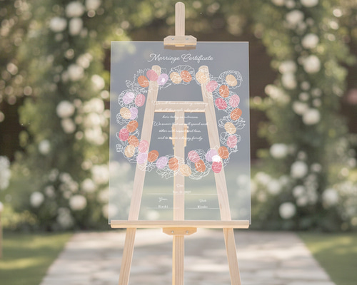 ゲスト参加型結婚証明書 ウェディングツリー ウェディングリース